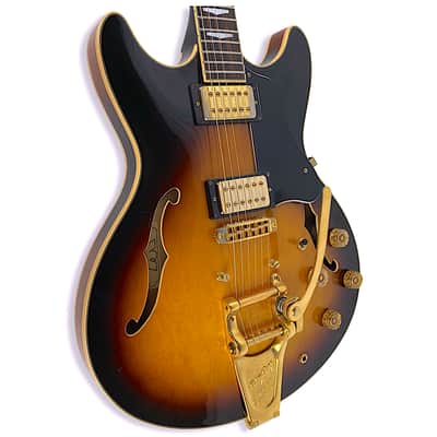 Westone Rainbow II Semi-Hollowbody Early '80s Sunburst image 4