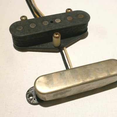 1951 Nocaster 1950 Broadcaster Pickups SET A3 Relic 50s AGED Tele Telecaster by Q pickups image 2