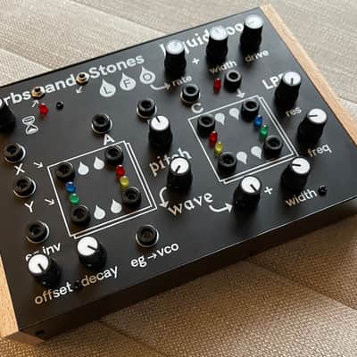 Herbs and Stones Liquid Foam Desktop Monophonic Analog Groovebox 2020 - Present - Black with Wood Frame image 2