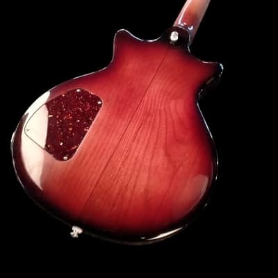 Luthier made semihollow guitar 2026 - Red cherry sunburst image 16