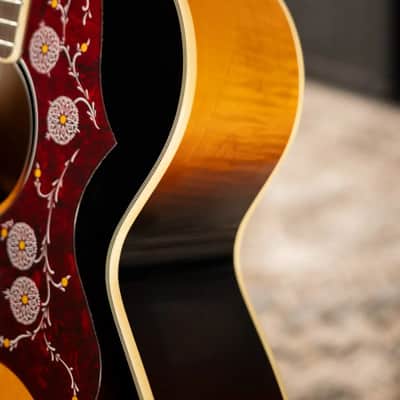 Epiphone J-200 Acoustic/Electric Guitar - Aged Vintage Sunburst Gloss - Used image 12