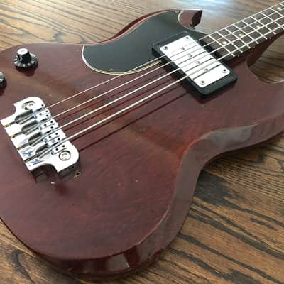 Gibson Left Handed EB-0 1971 Cherry Red with Gibson Gig Bag image 4