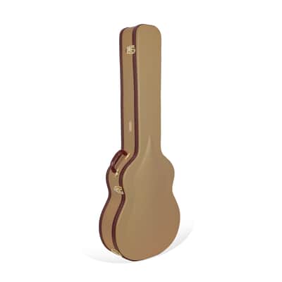 Crossrock Acoustic Bass Guitar Hard Case, Vinyl Leatherette With a Semi-Vintage Look, Tweed image 2