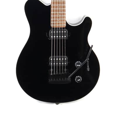 Sterling by Music Man SUB Series Axis in Black with White Body Binding image 3