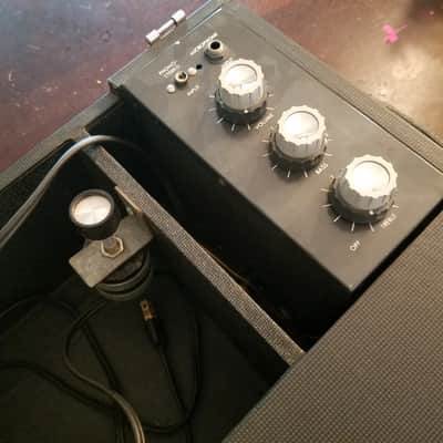 Voice of Music 10 Watt 166-A Mono Tube Amplifier Combo Jensen 6x9 AlNiCo woofer tweeter guitar 8809 8810 1958 Grey Cream image 6