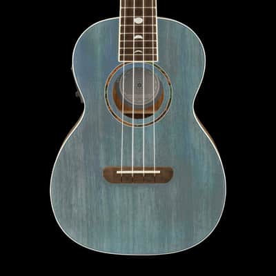 Fender Dhani Harrison Tenor Ukulele Turquoise With Gig Bag image 1