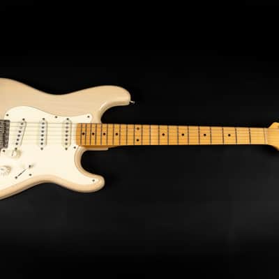 2013 Haar Traditional S Old Headstock - Nitro Blonde Light Aged | Custom Stratocaster 1-Piece Swamp Ash Body Maple Fretboard Amber Pickups | Case image 3