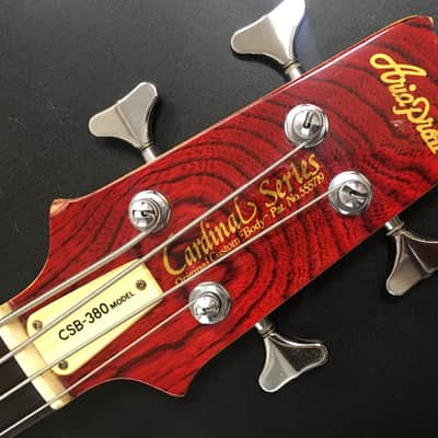 Aria Pro II CSB-380 Cardinal Series Bass Guitar Medium Scale early 80's Made in Japan image 14