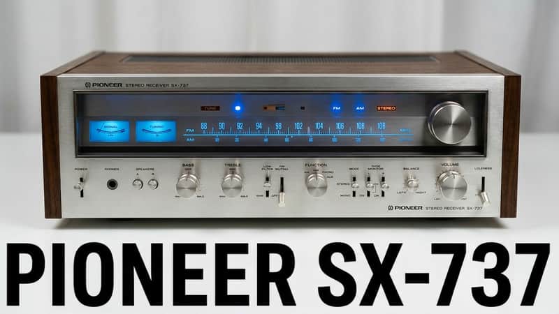 🎶✨ Pioneer SX-737 / SX737 Vintage Stereo Receiver w/ Original Wood Cabinet — Serviced, Cleaned, Tested image 1