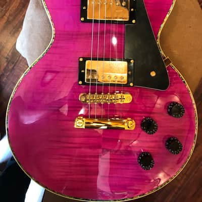 Wolf WLP 750T Electric Guitar - Trans Purple w/Hard Case image 6
