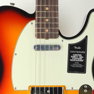 Fender Vintera III Early 60s Telecaster Custom 3- Color Sunburst image 4