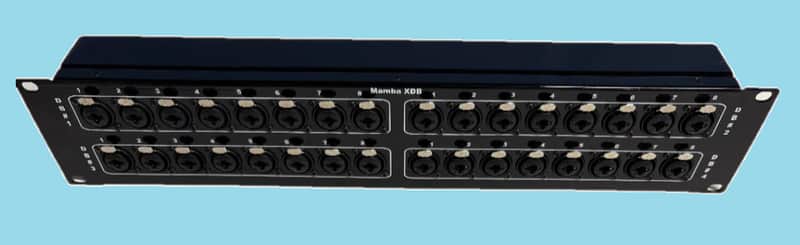 Mamba 32 XLR/TRS/TS Combo to 4 DB25 (Tascam Pin Out) Patch Bay 2RU image 1