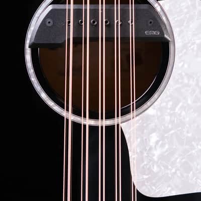 Immagine Taylor 250ce Plus BLK Bajo Quinto Acoustic/Electric Guitar - Black with Aerocase - 11