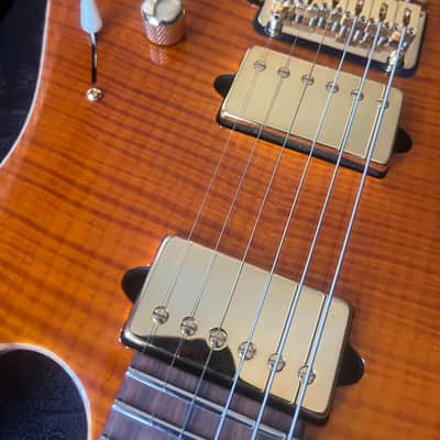 Suhr Modern Trans Amber Maple Flame image 18