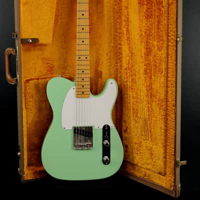 Fender 7Oth Anniversary Esquire  Nitro / Roasted Pine - Surf Green W/G&G Case image 6