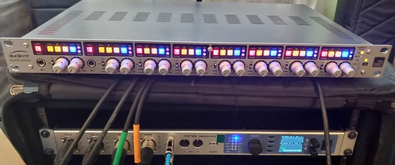 Audient ASP880 8-Channel Microphone Preamplifier and A/D Converter 2010s - Silver (2 channels malfunctioning - see description) image 1