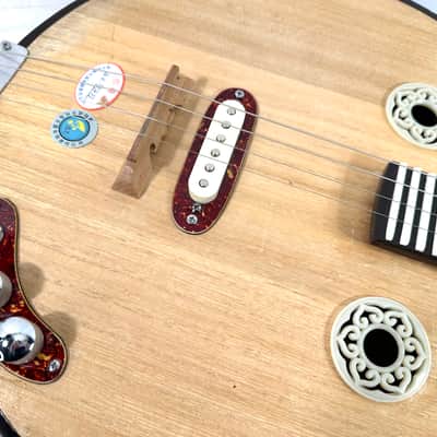 Awesomesauce electrified Yueqin electric noise instrument The Electric Moon Lute 2025 - Wood image 13