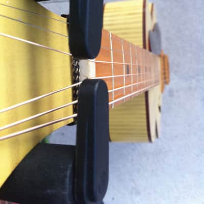 Kay Archtop 1950's Blonde Tiger Stripe w/ Hardshell Case image 6