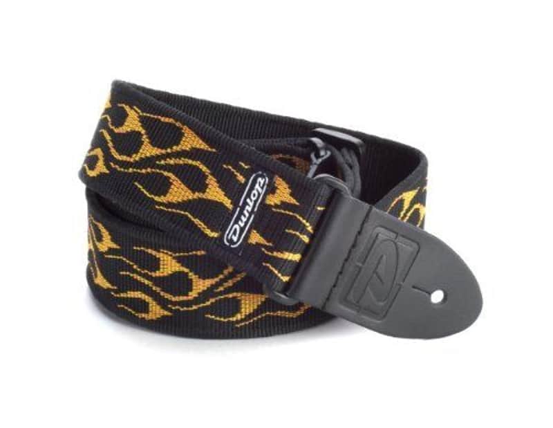 Dunlop - D3811OY Flambe Orange Guitar Strap image 1