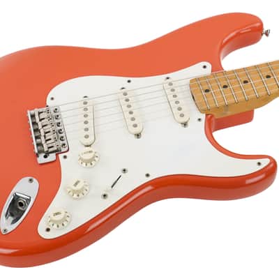 1983 Fender '57 American Vintage Reissue Fullerton Stratocaster Fiesta Red image 6