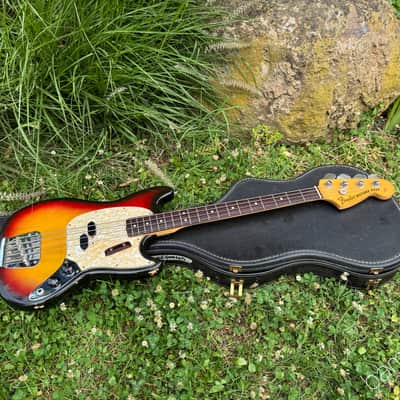 1973 Fender Mustang Bass - Sunburst - Clean Amazing Player - HSC image 19
