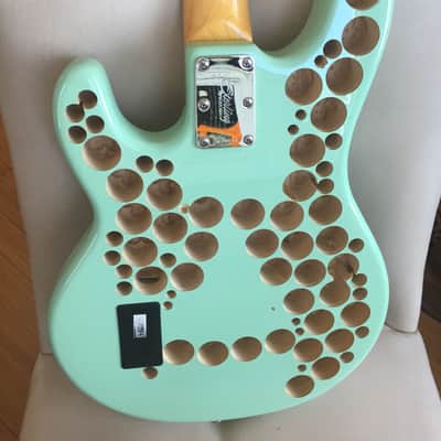 Sterling by MusicMan MM Ray 34 ca Ray34ca 4 Stingray Bass - Mint Surf Green image 5