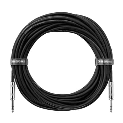 CableWorks By Gator Cases Backline Series 50-foot TRS ¼” Male to Male Balanced Patch Cable (GCWB-BPC-50) image 4