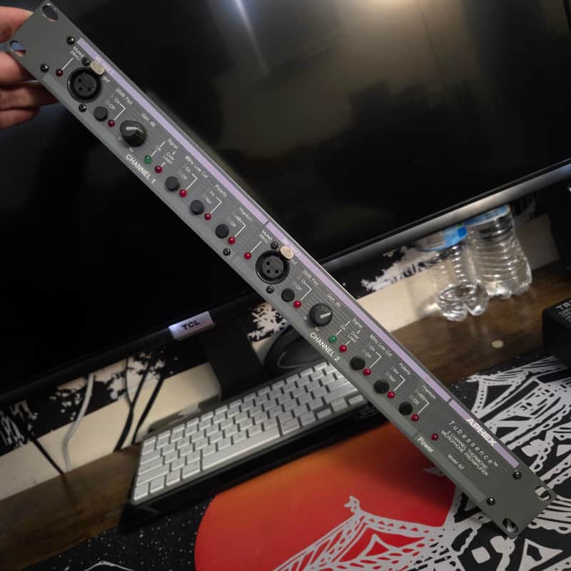 Aphex Tubessence Model 107 2-Channel Thermionic Microphone Preamplifier 1990s - Gray image 1