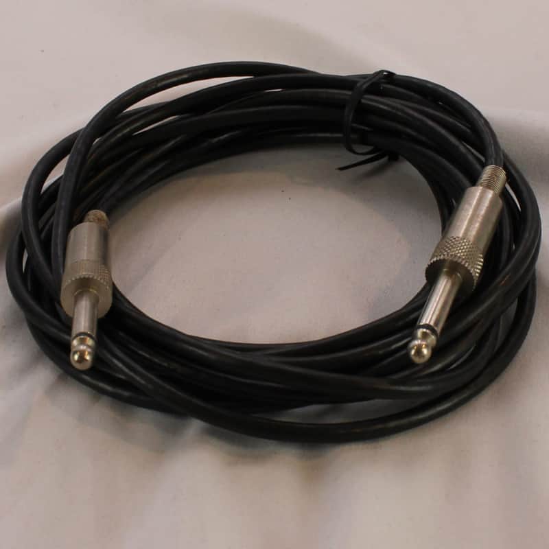 Vintage Instrument Cable ~12Ft Mono 1/4" Male to Mono 1/4" Male image 1