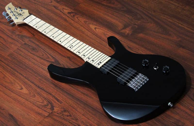 Halo Custom Guitars Octavia 6 String Wide Neck Bare Knuckle Black