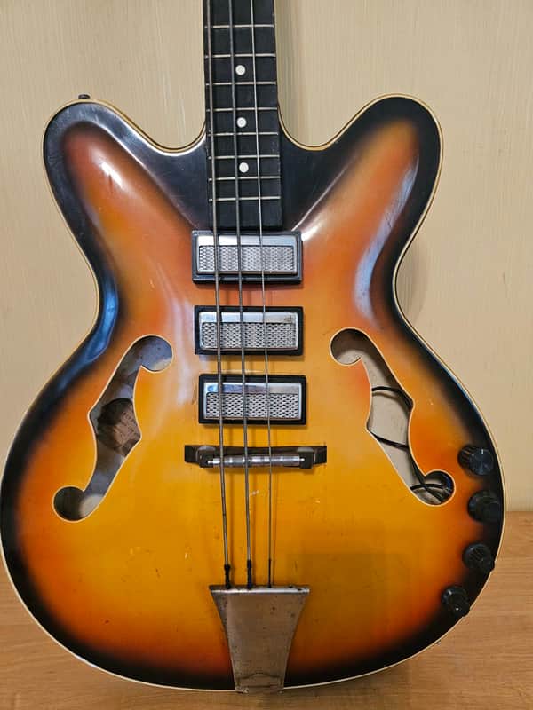 Mariya Bass Guitar 4 Strings USSR Soviet Vintage and Rare image 1
