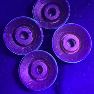vintage early-mid 60’s Gibson gold reflector knobs image 3