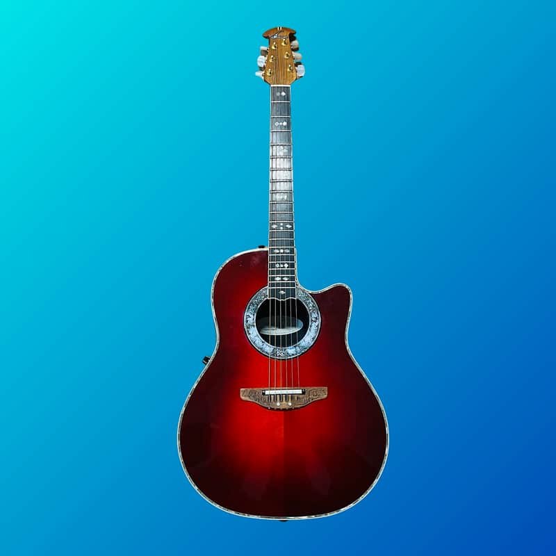 Ovation 1869 Custom Legend 1990 - 2001 Cherry Cherry Burst image 1