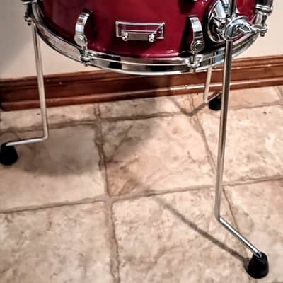 PDP CUSTOM  FLOOR SNARE/TOM - CRIMSON RED MAHOGANY LACQUER - FREE SHIP TO CUSA! image 3