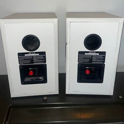 Early 90's White Bookshelf Speakers - MS Mordaunt Short (Made in England) image 3