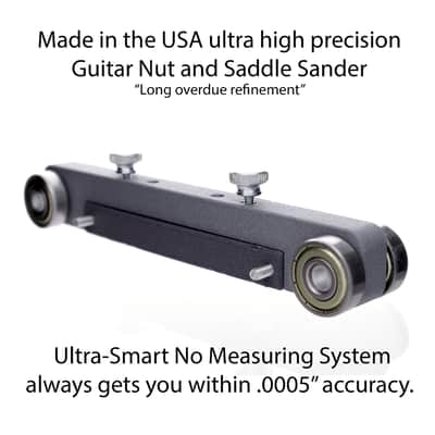 Guitar Nut and Saddle Sander ULTRA PRECISION - 84mm - no guesswork! Made in the USA image 5