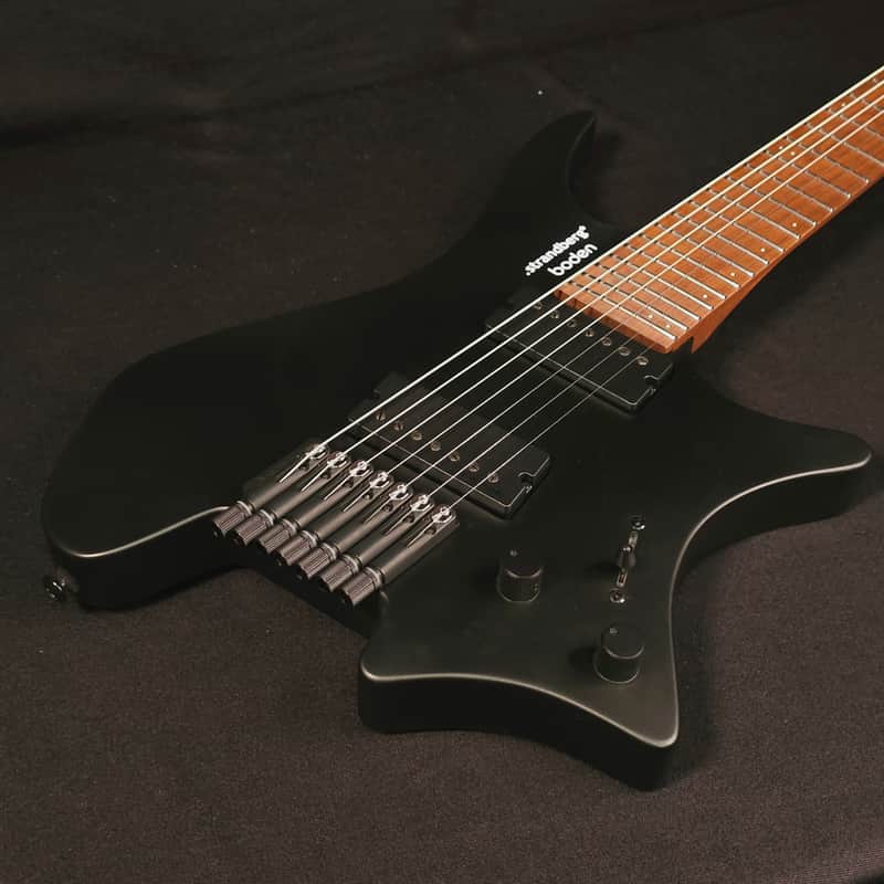 Boden Standard N2.7 Black Satin Metallic 7-String Guitar w/Gig Bag