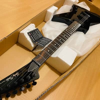 Harley Benton Explorer EX-84 Modern with EMG pickups and Grover locking tuners - Black - Brand new image 5