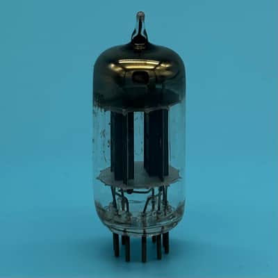 1950s Westinghouse 12AU7 ECC82 Vintage Black Plate D Getter Tube! T336 image 3