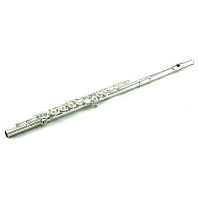 Silver Plated Open Hole C Flute w Case, Stand, Cleaning Rod, Cloth and More image 3