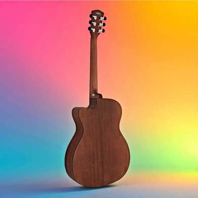 Cort Core Series CORE-OC OPLB Orchestra Cutaway Acoustic-Electric Guitar w/ Case – Solid Spruce Top, Open Pore image 4