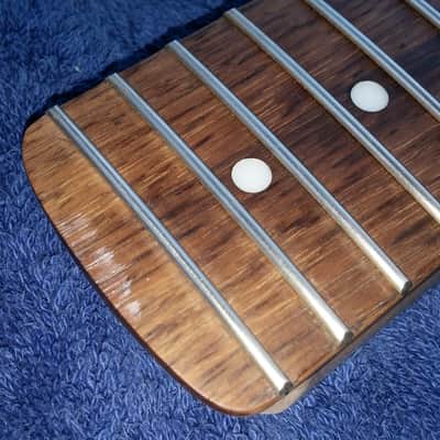 Clean- Fender/Squire- 22 fret Stratocaster neck w/70's headstock, rosewood board, skunk stripe image 5