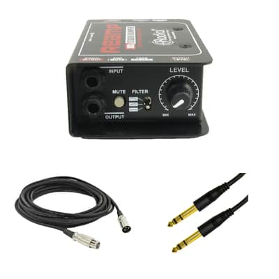 Radial Engineering Reamp JCR 1-Channel Passive Re-Amping Device with 1/4" Stereo Plug Audio Cable & XLR Cables image 1