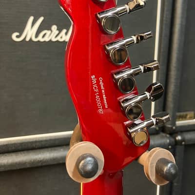 Fender Special Edition Set-Neck Custom Telecaster HH FMT 2003 - Crimson Transparent image 6