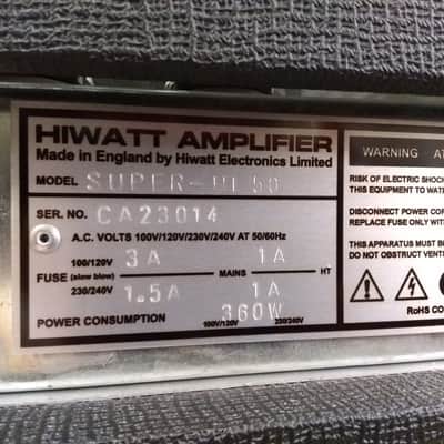 Hiwatt Custom Super-Hi 50 Head Modified image 8
