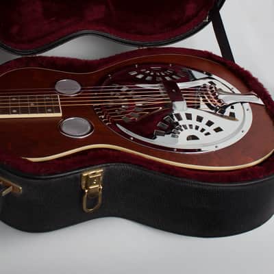 Beard  Vintage R Dobro Resophonic Guitar (2004), ser. #D-442, original black tolex hard shell case. image 12
