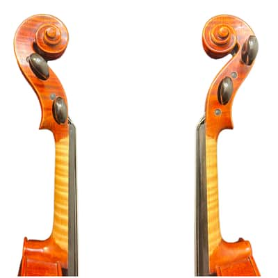 HandMade Violin Outfit 4/4-Italian Spruce,Flamed back, Vivid sound image 7