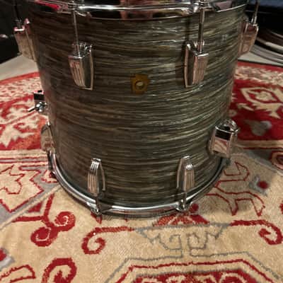 Ludwig Super Classic 14” x 14” Floor Tom 1965 - Blue Oyster Pearl image 1