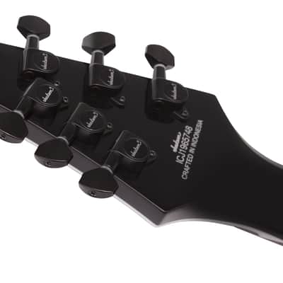 Jackson X Series Soloist Arch Top SLATX7Q MS Electric Guitar. Laurel FB, Multi-Scale, Transparent Blue Burst image 11