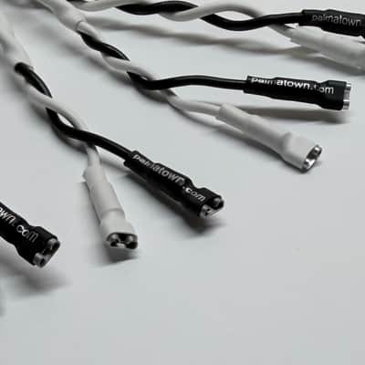 Quad Wiring Harness Layout #5 Black/White for Combo 4x10 / 4x12 with all Parallel connect, Vintage Fender Style Speaker Cable, Switchcraft 1/4” (Male Plug avail.) image 12